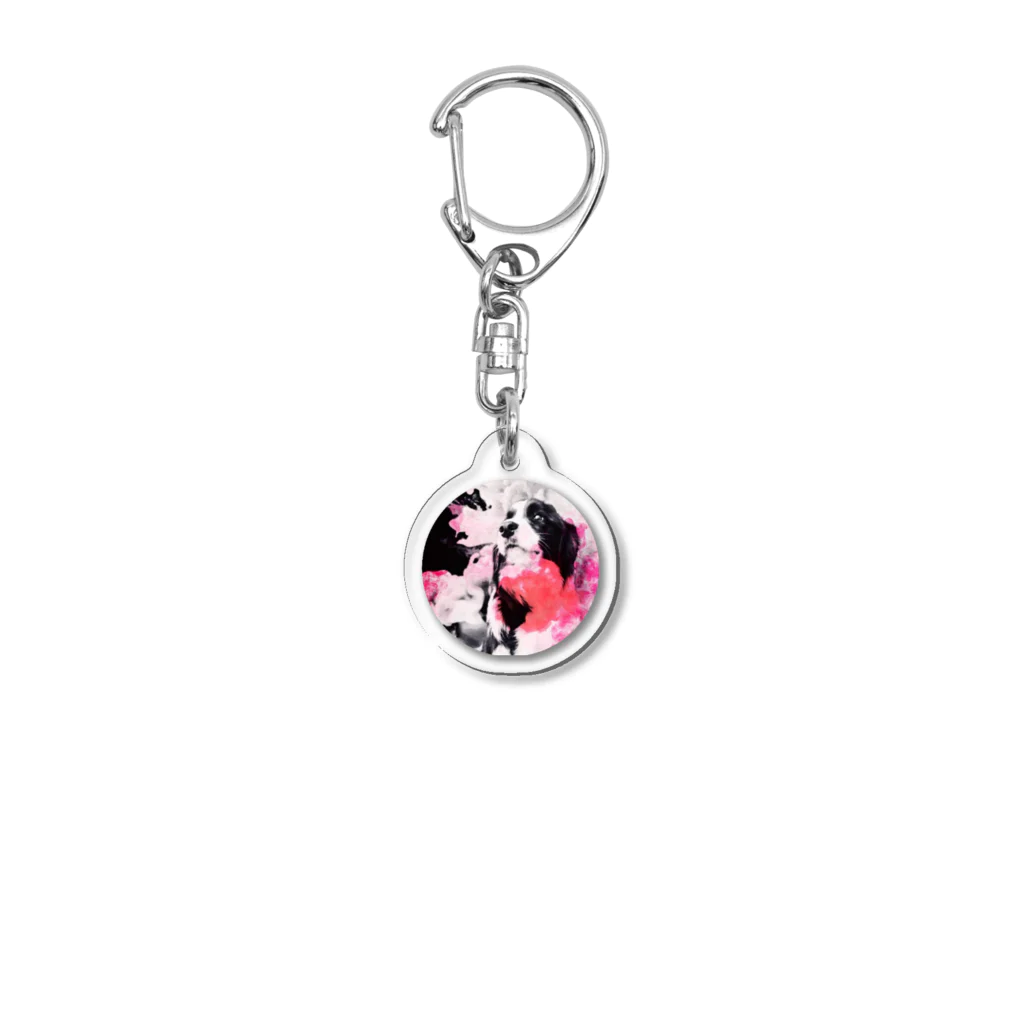 ゆるいぬとゆるねこのあいすくん Acrylic Key Chain