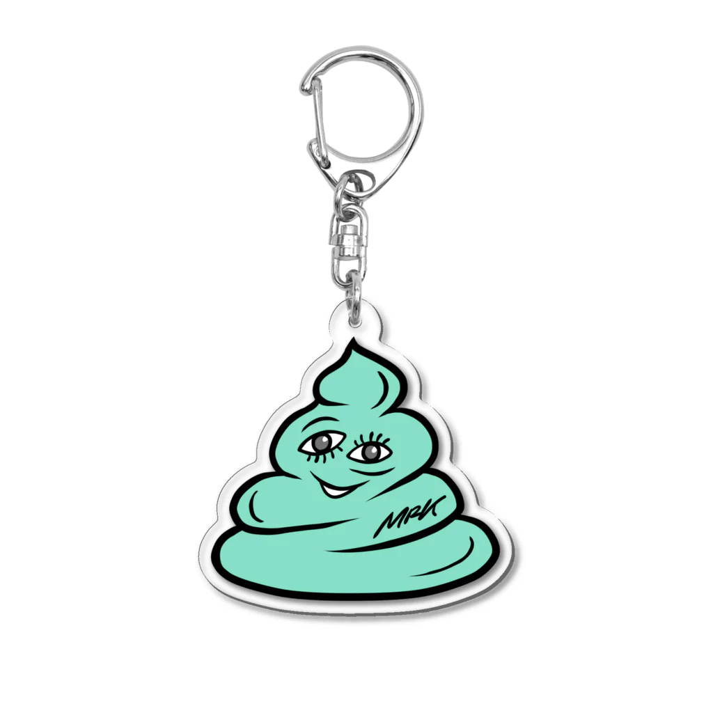 MRK DESIGNSの_unchi_  (Green) Acrylic Key Chain