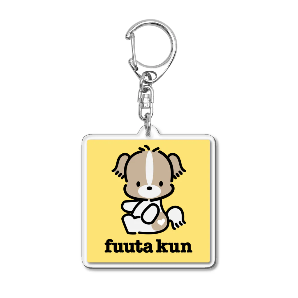 小鳥デザインのファンシーふうたくん Acrylic Key Chain