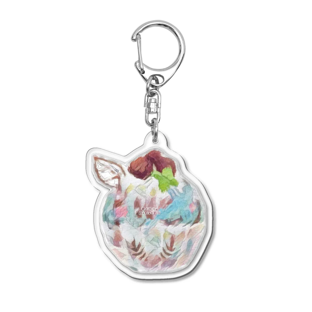 【ホラー専門店】ジルショップの桜チョコミント❀スイーツ Acrylic Key Chain