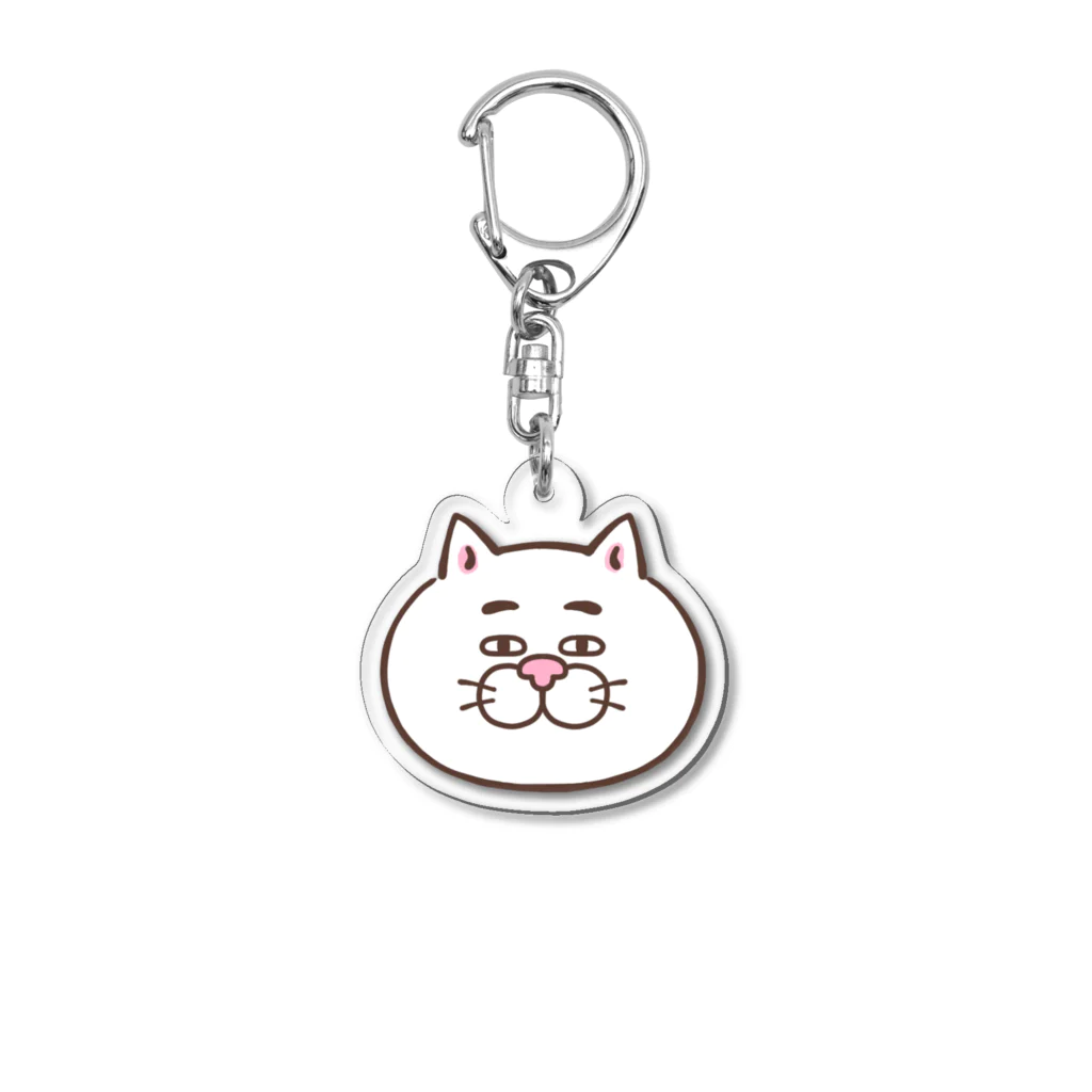 目つきの悪い猫＠いけやけいの顔だけシリーズ Acrylic Key Chain