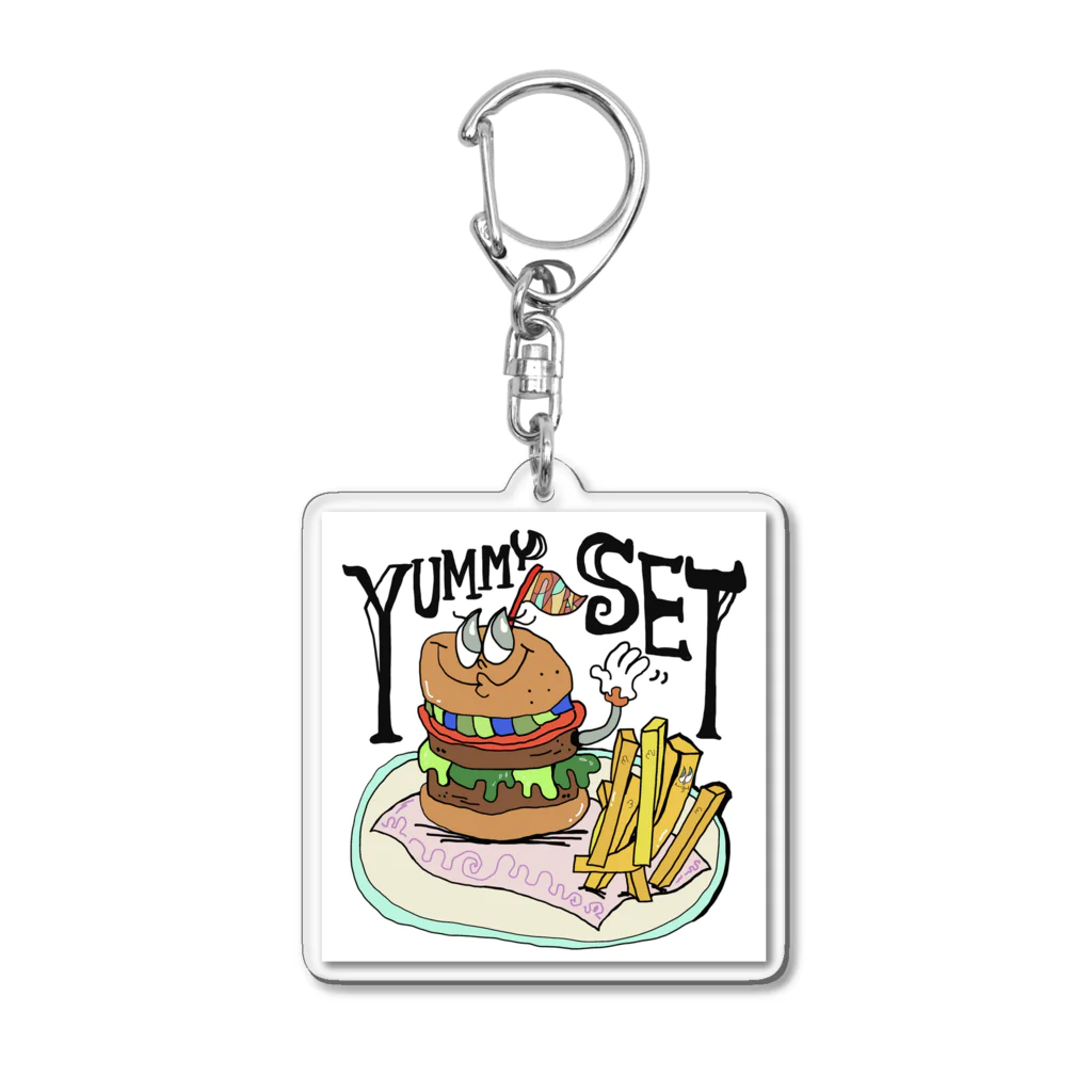 pakpakのハンバーガーヤミーセット⭐︎ Acrylic Key Chain