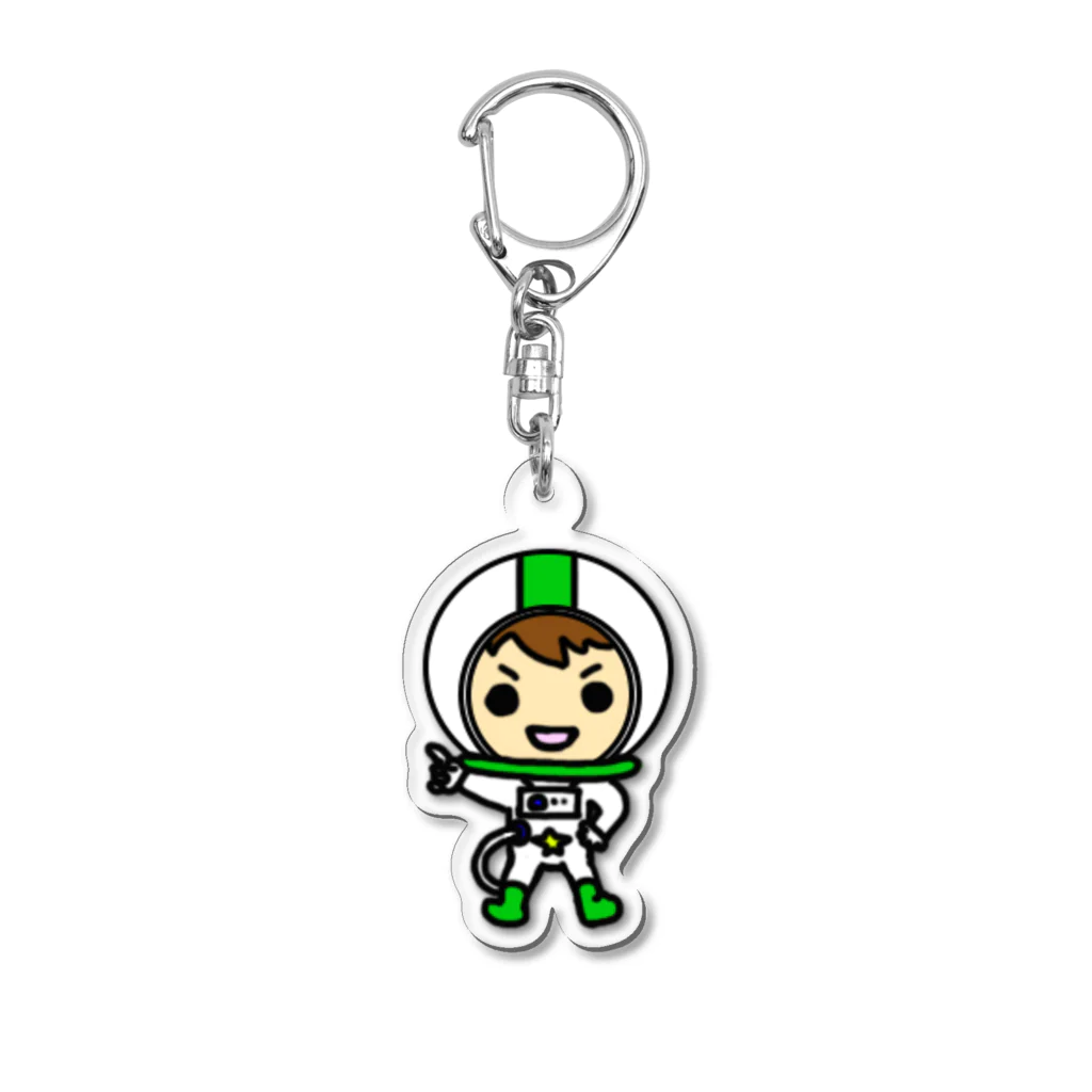 【公式】INGO地球防衛隊の「宇宙服隊員グリーン」キーホルダー Acrylic Key Chain