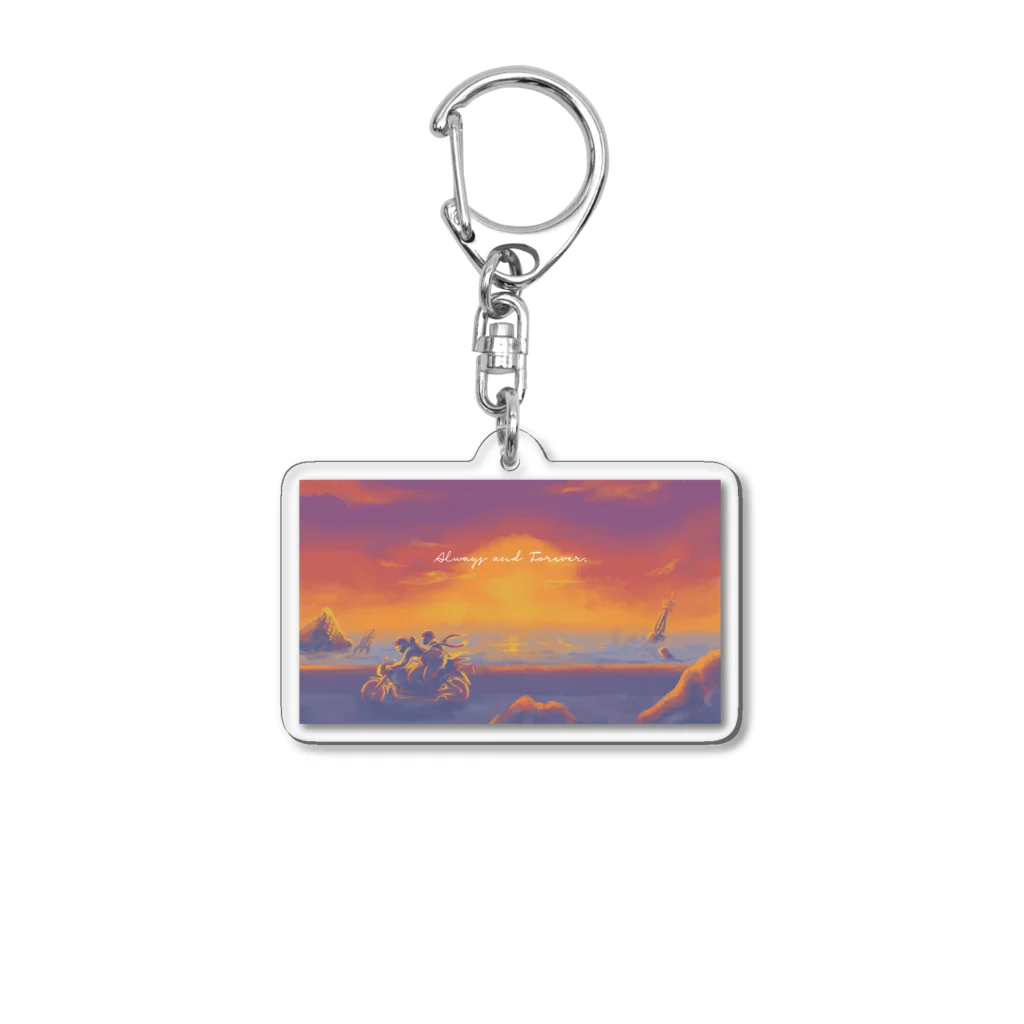 たきびすりーぷのalways and forever Acrylic Key Chain