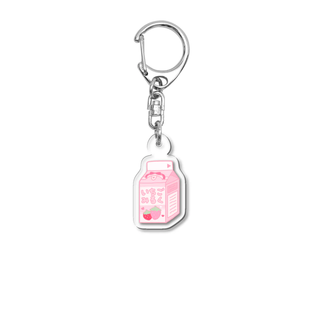 みいこのいちごみるく アクキー Acrylic Key Chain