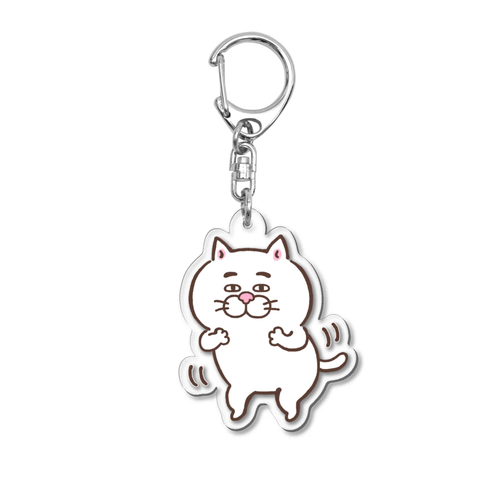 目つきの悪い猫＠いけやけいの踊るにゃんこ Acrylic Key Chain