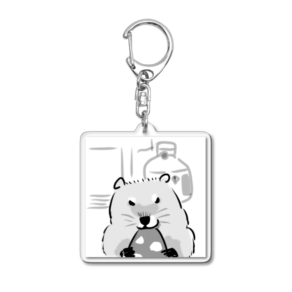 a.k.a kakのウッド・チャック（ピザ） Acrylic Key Chain