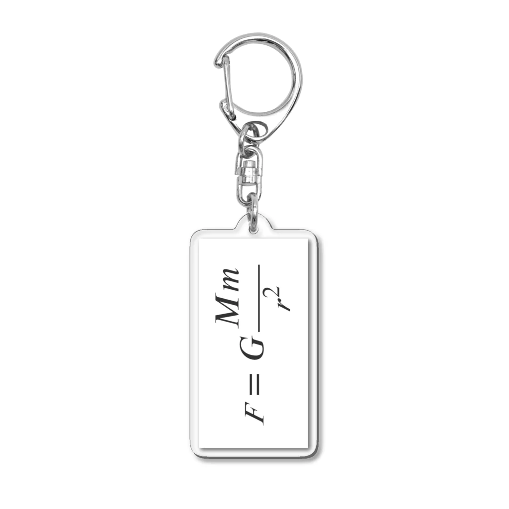 ゴリーメイソンの万有引力方程式 Acrylic Key Chain