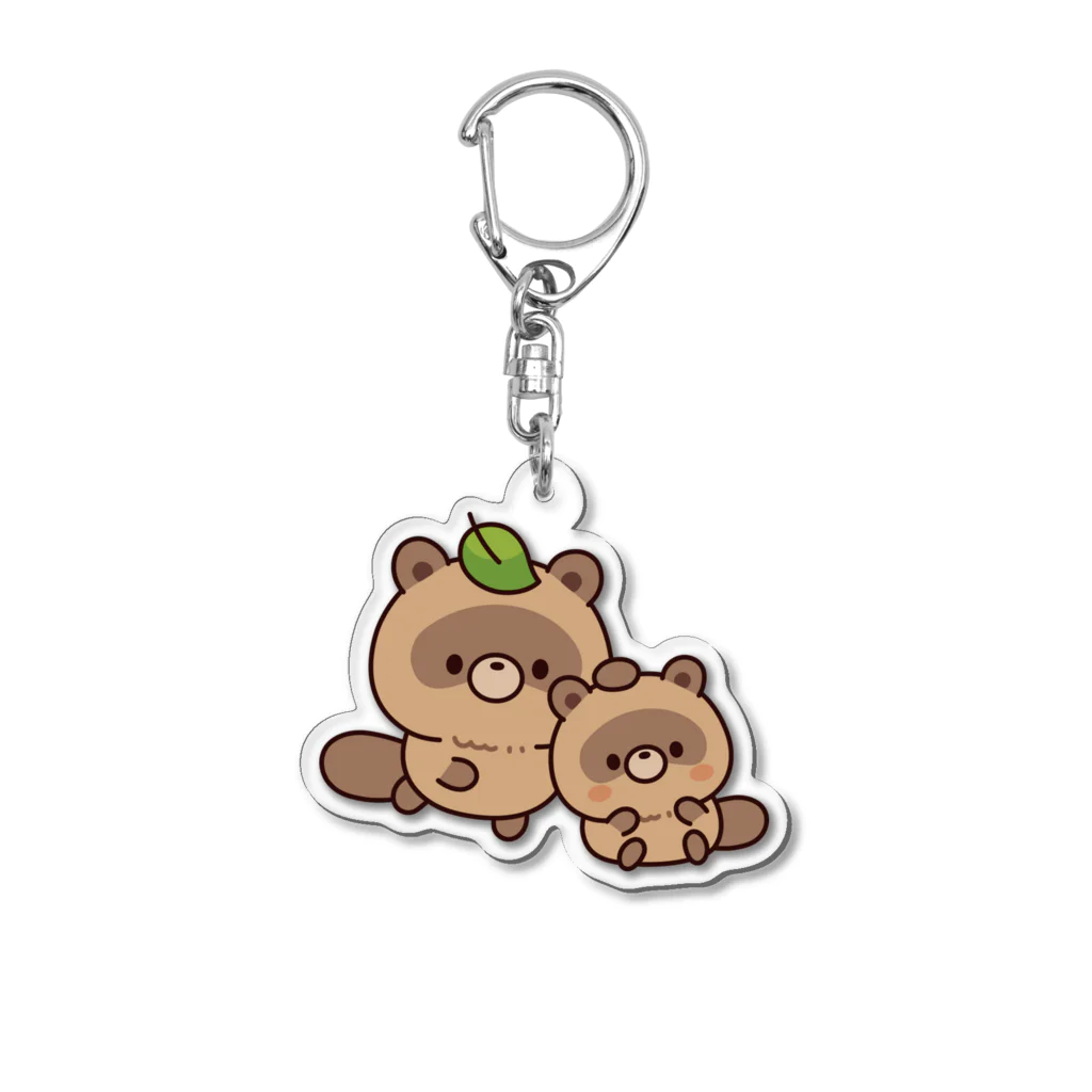 DECORのおはなしタヌキくん　なでなでver. Acrylic Key Chain