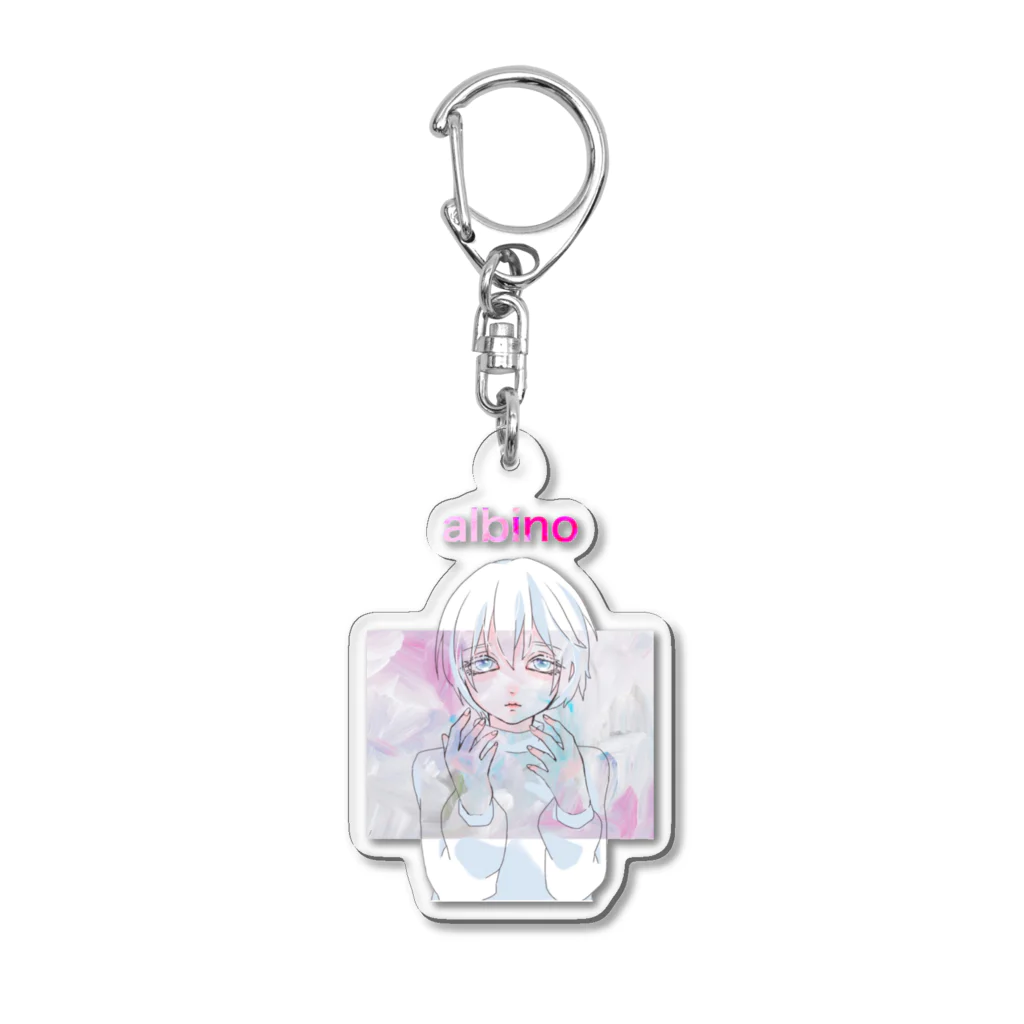 労災ひっぷほっぷのalbino イラスト アクリルキーホルダー Acrylic Key Chain