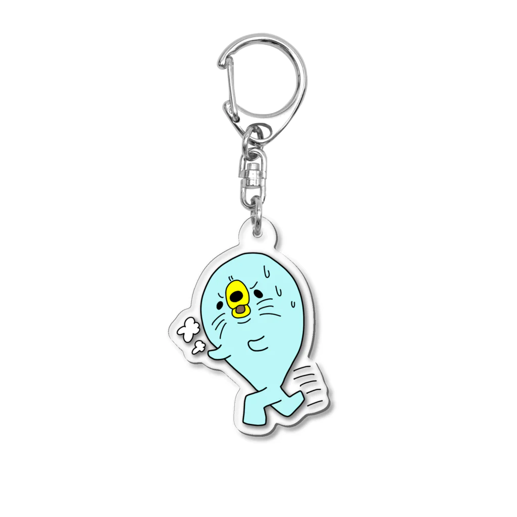 おまつまつまつ（うさぎ/くま）のいそぐあざら井さん Acrylic Key Chain