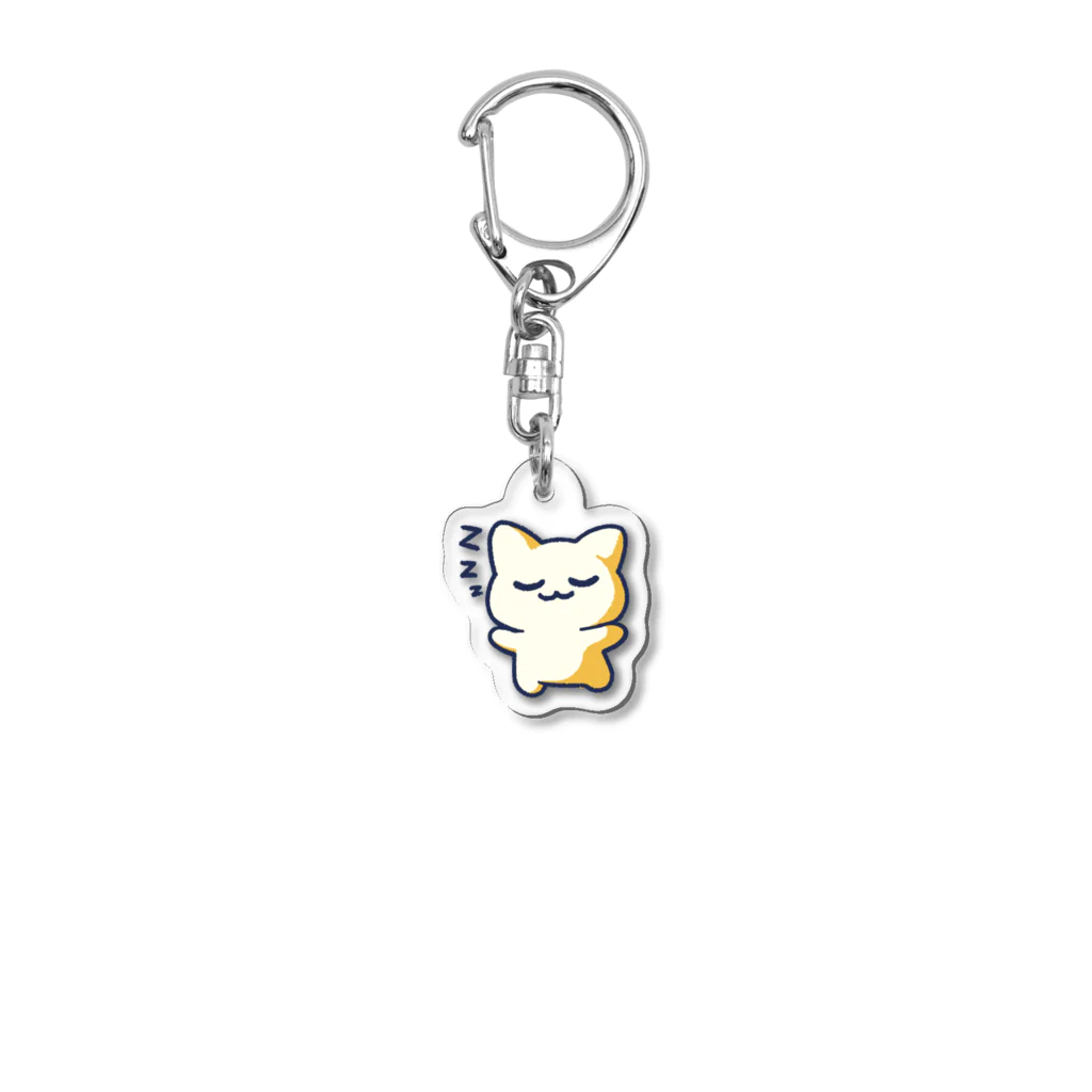 もぐもぐもんにゃのお店のスピピ…（ネイビー） Acrylic Key Chain