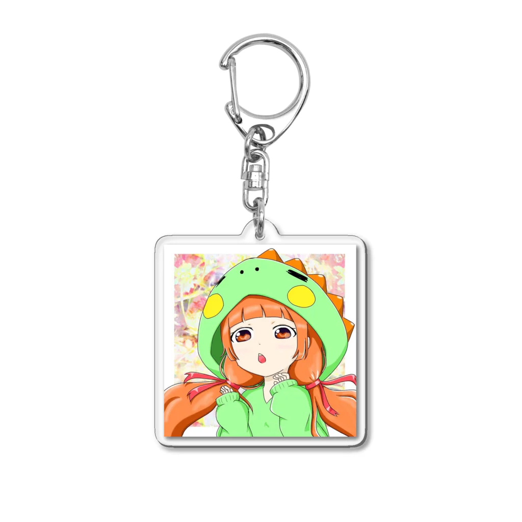 絵菜の恐竜女の子 Acrylic Key Chain