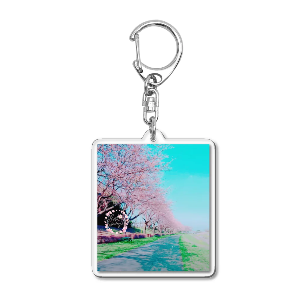 神丸の桜２ Acrylic Key Chain