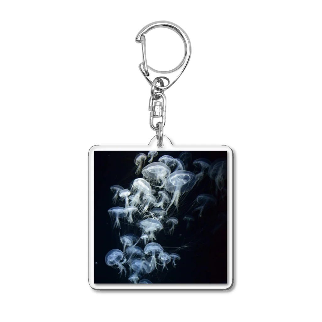 天秤座の夜の海月たち Acrylic Key Chain