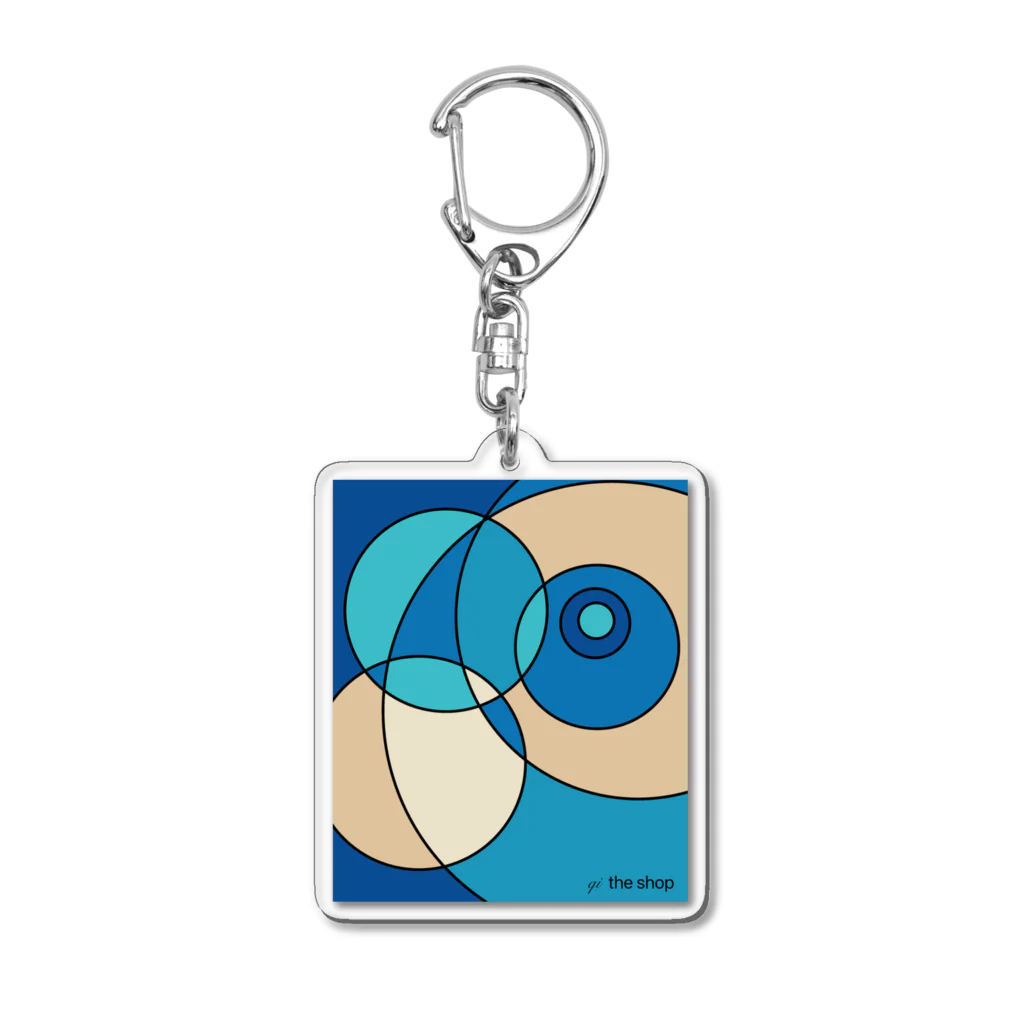 qi the shopのripples color 2 Acrylic Key Chain