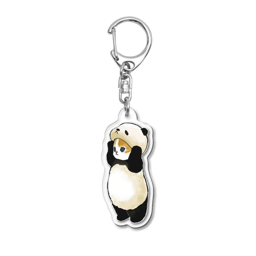 mofusandのねこかぶり（パンダ） Acrylic Key Chain