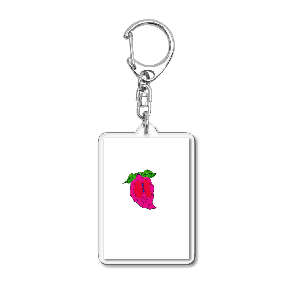 RikiのStrawberry heart Acrylic Key Chain