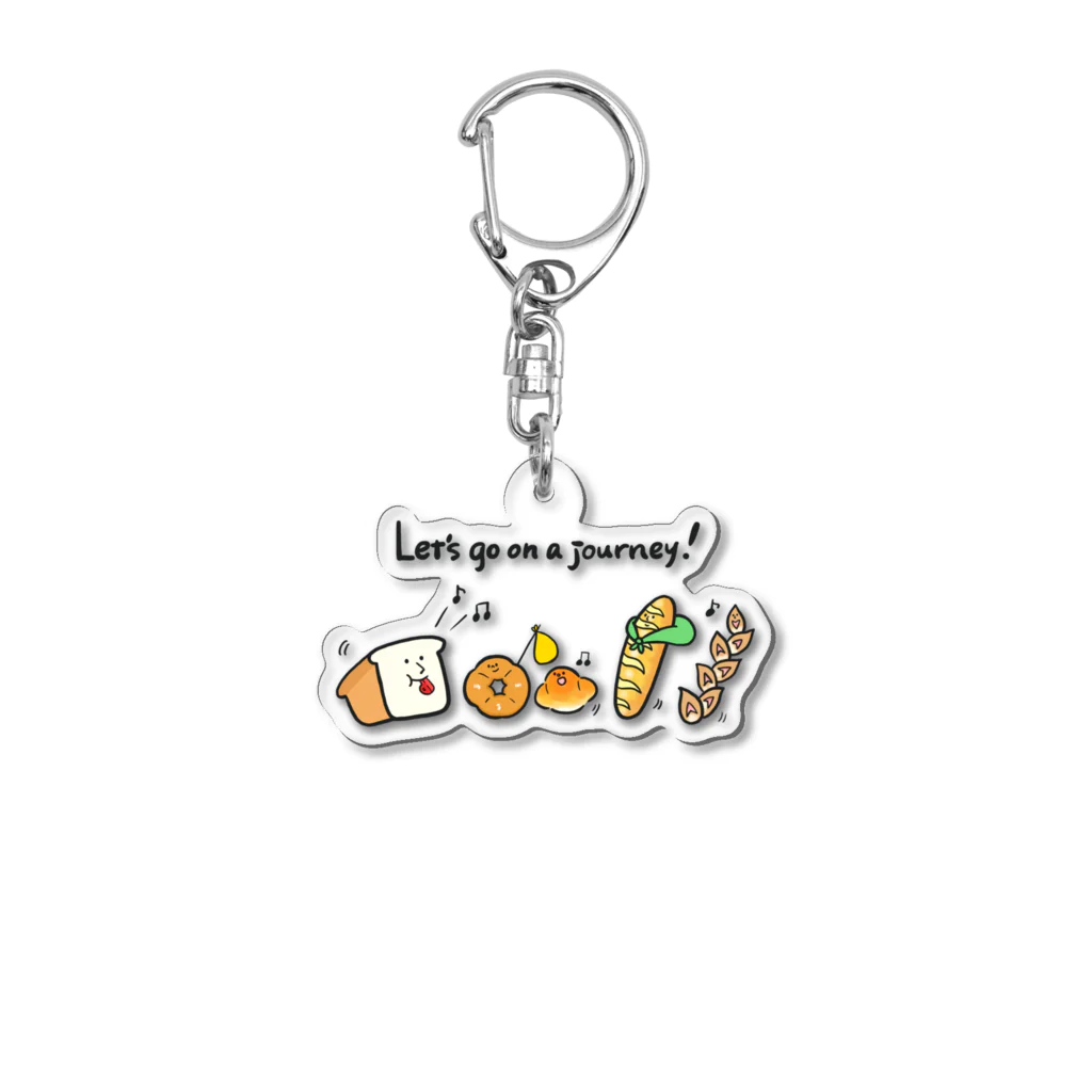 とことこ(パンの人)の旅に出よう！ Acrylic Key Chain