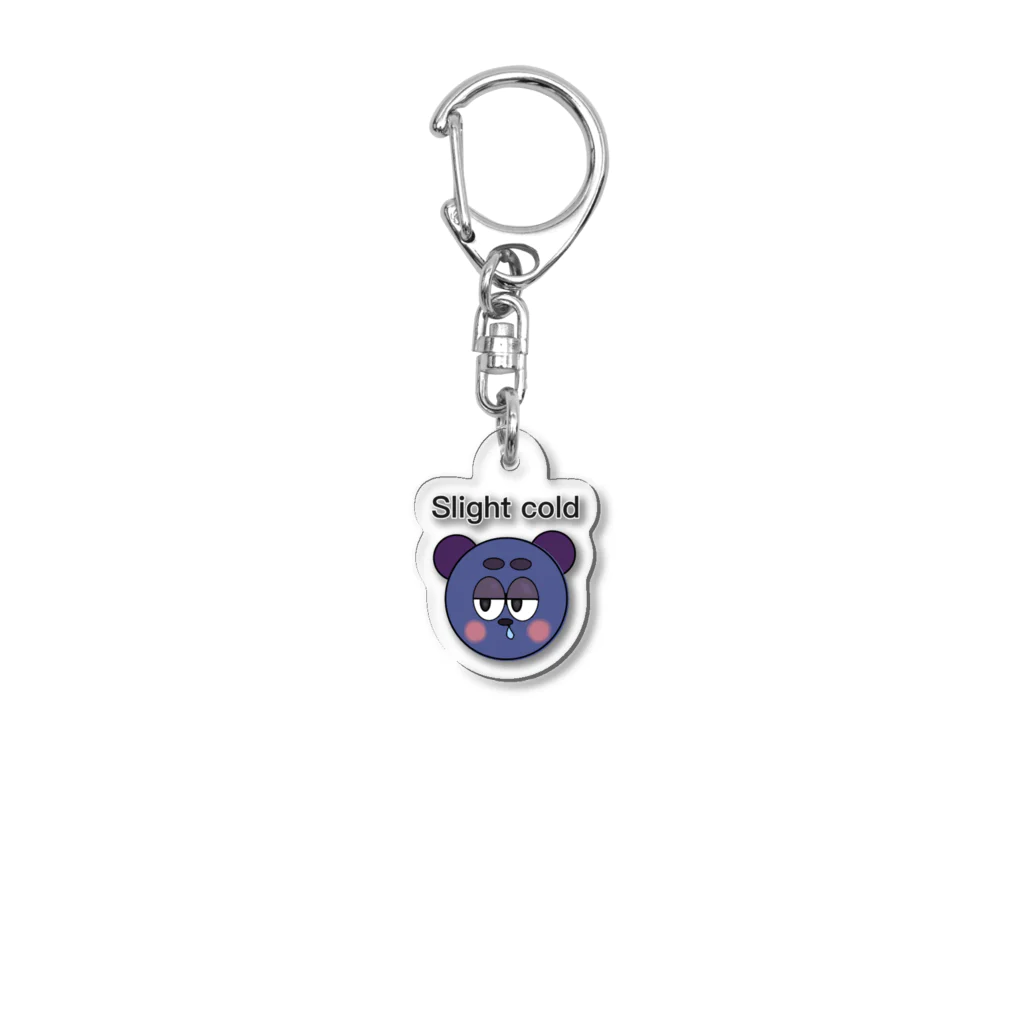 隣のぷよまめ家族の風邪気味ぽんくん Acrylic Key Chain