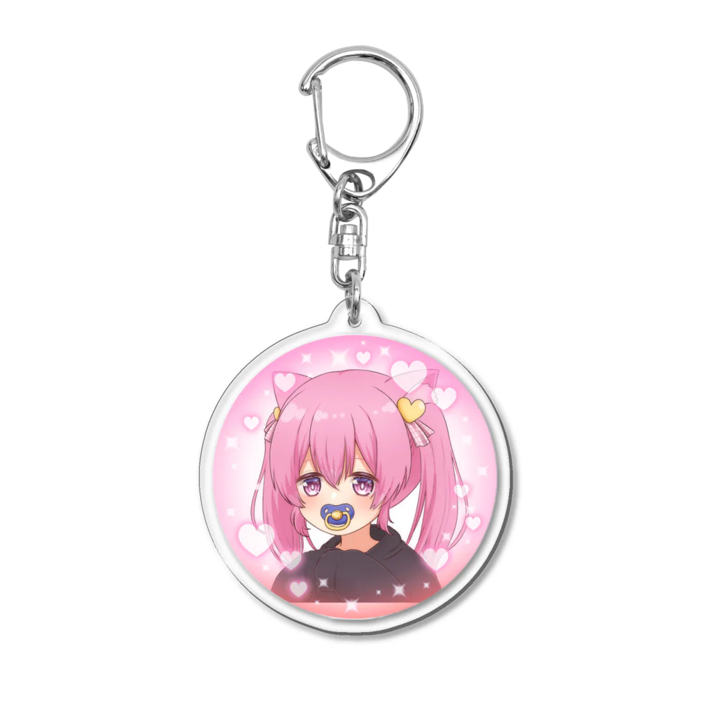 豚あちゃん豚_個人Vtuberの豚あちゃん豚です Acrylic Key Chain