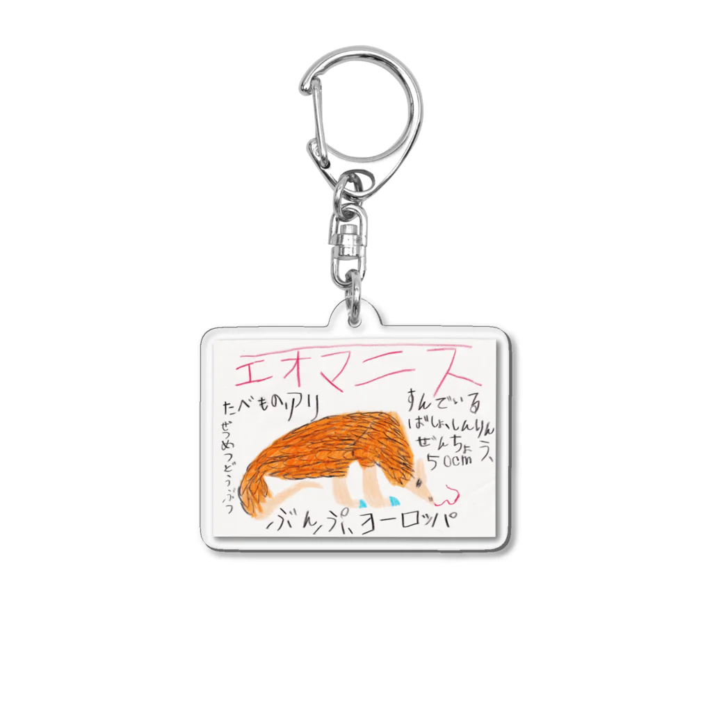 ６歳画伯の店の画伯の作品『絶滅動物・エオマニス』 Acrylic Key Chain