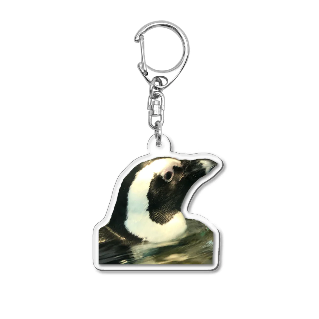 おれんじの右向きペンギン Acrylic Key Chain