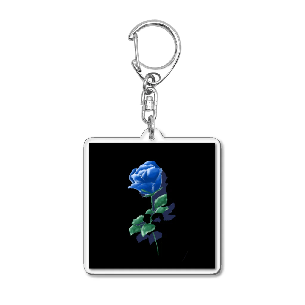 Blue Rose のBlue Rose**青い薔薇 Acrylic Key Chain