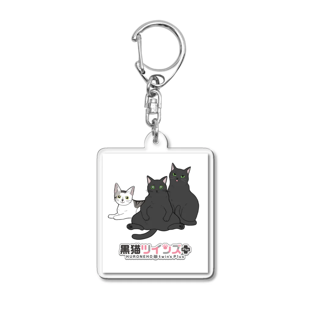 黒猫ツインズPlus 公式SHOPの黒猫ツインズPlus Acrylic Key Chain