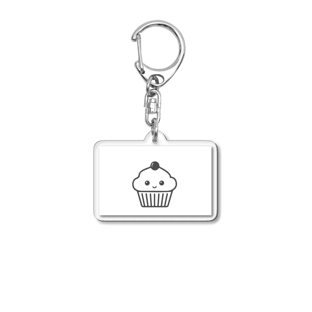 strawberry ON LINE STORE の〈迷ったらこのグッズ〉カップケーキくんグッズ Acrylic Key Chain