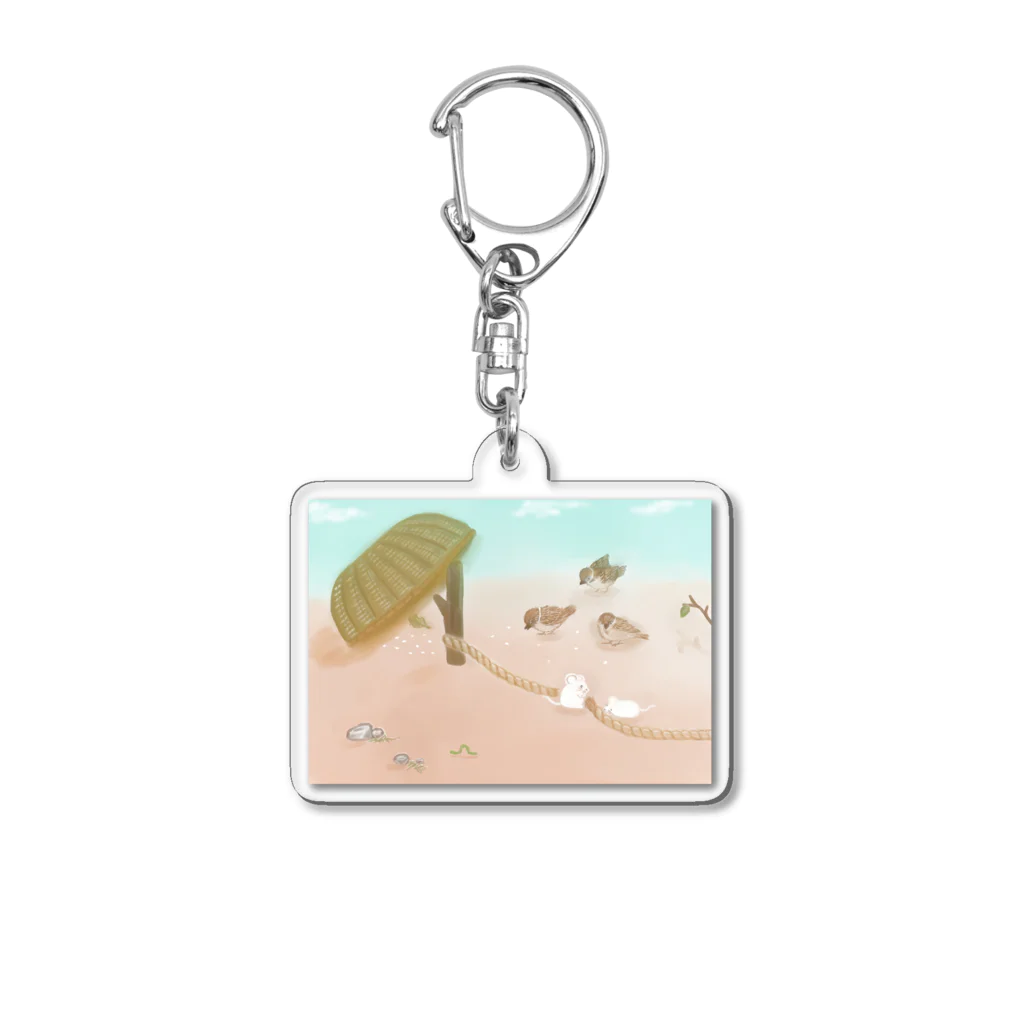 弥生の人生山あり谷あり Acrylic Key Chain