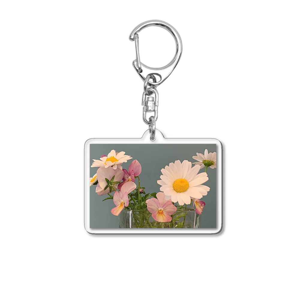 Flower Flower。のけなげな小花。 Acrylic Key Chain