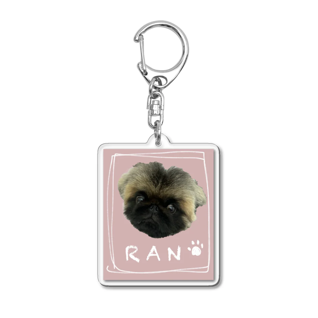 pocochaのペキニーズのランくん Acrylic Key Chain