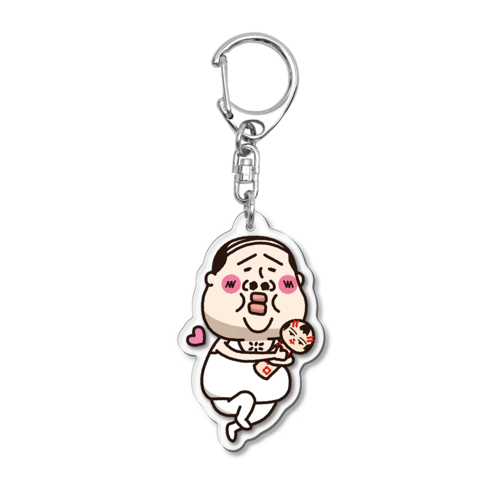 タンクトップ部長の店のちーたんとこけティッシュちゃん Acrylic Key Chain