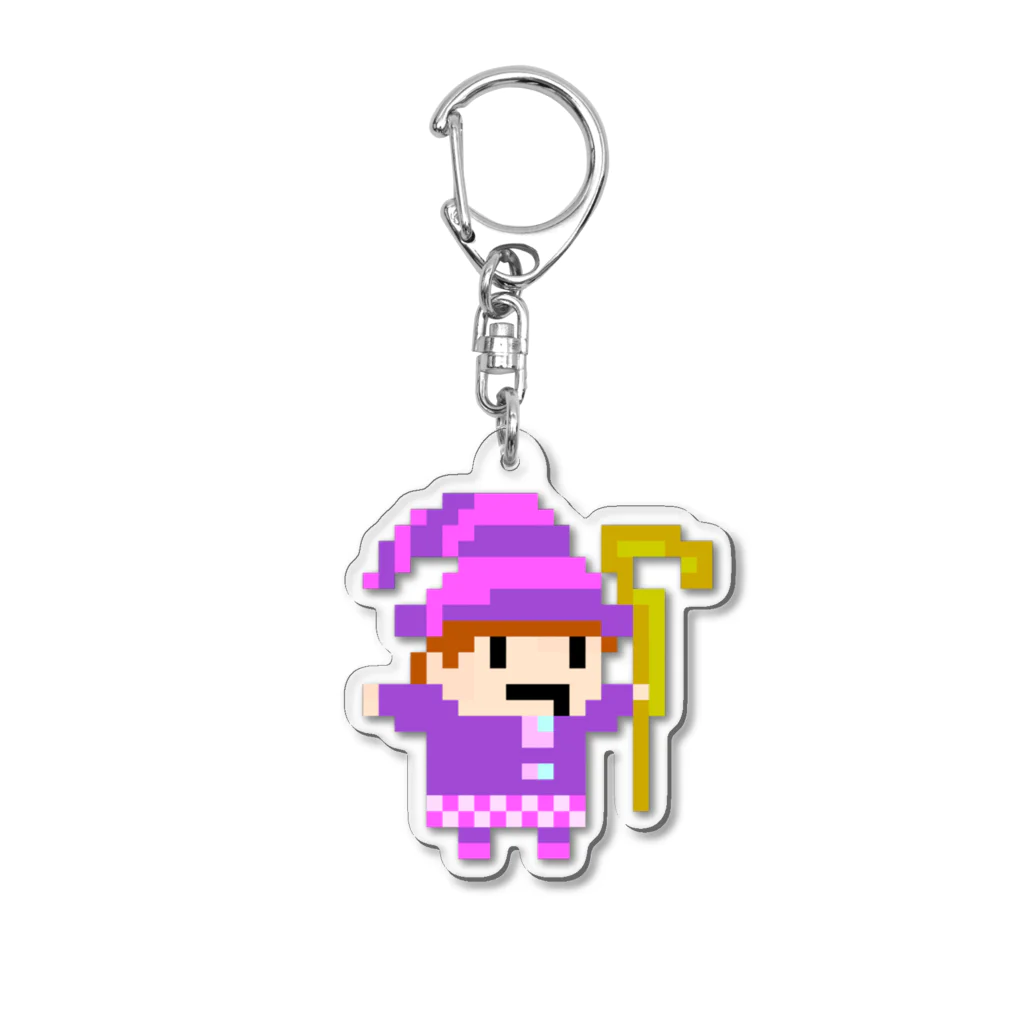 ニポトレ本舗☆投資家とトレーダーに捧ぐのマーケットの魔術師～ドット絵 Acrylic Key Chain