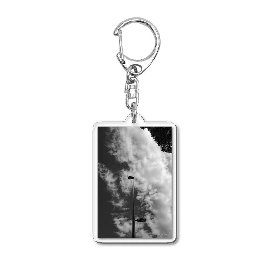 monochromeの穏やかに上を向こう Acrylic Key Chain