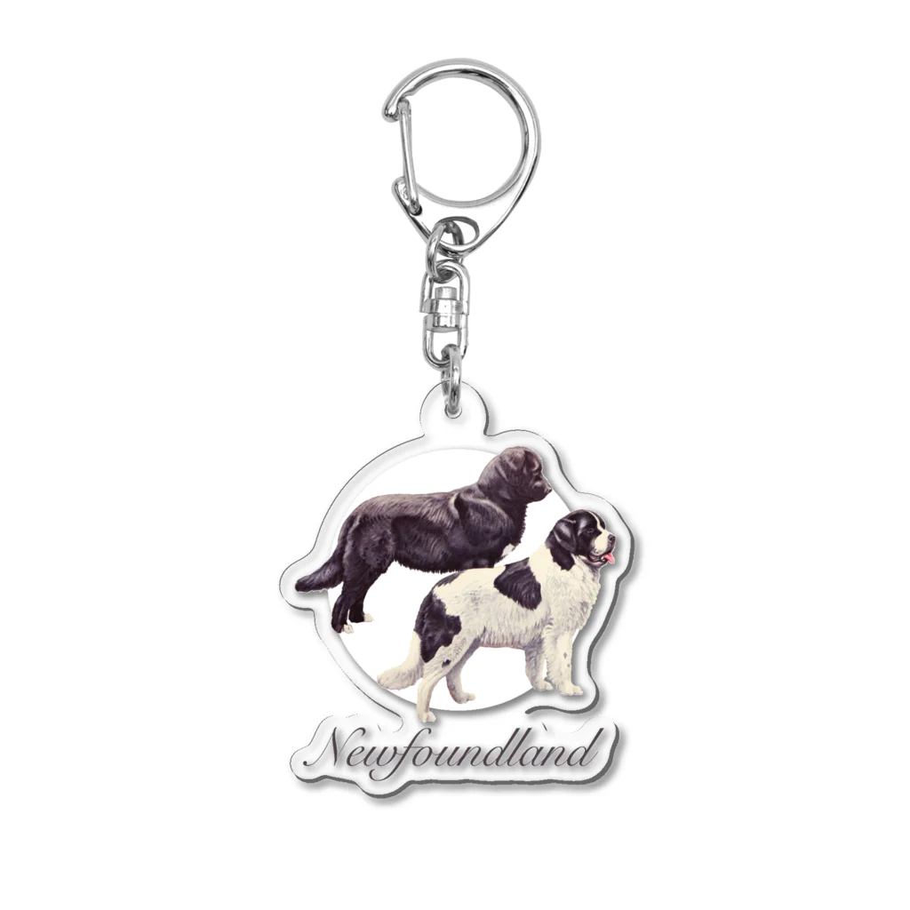 mincora.のニューファン Newfoundland Acrylic Key Chain