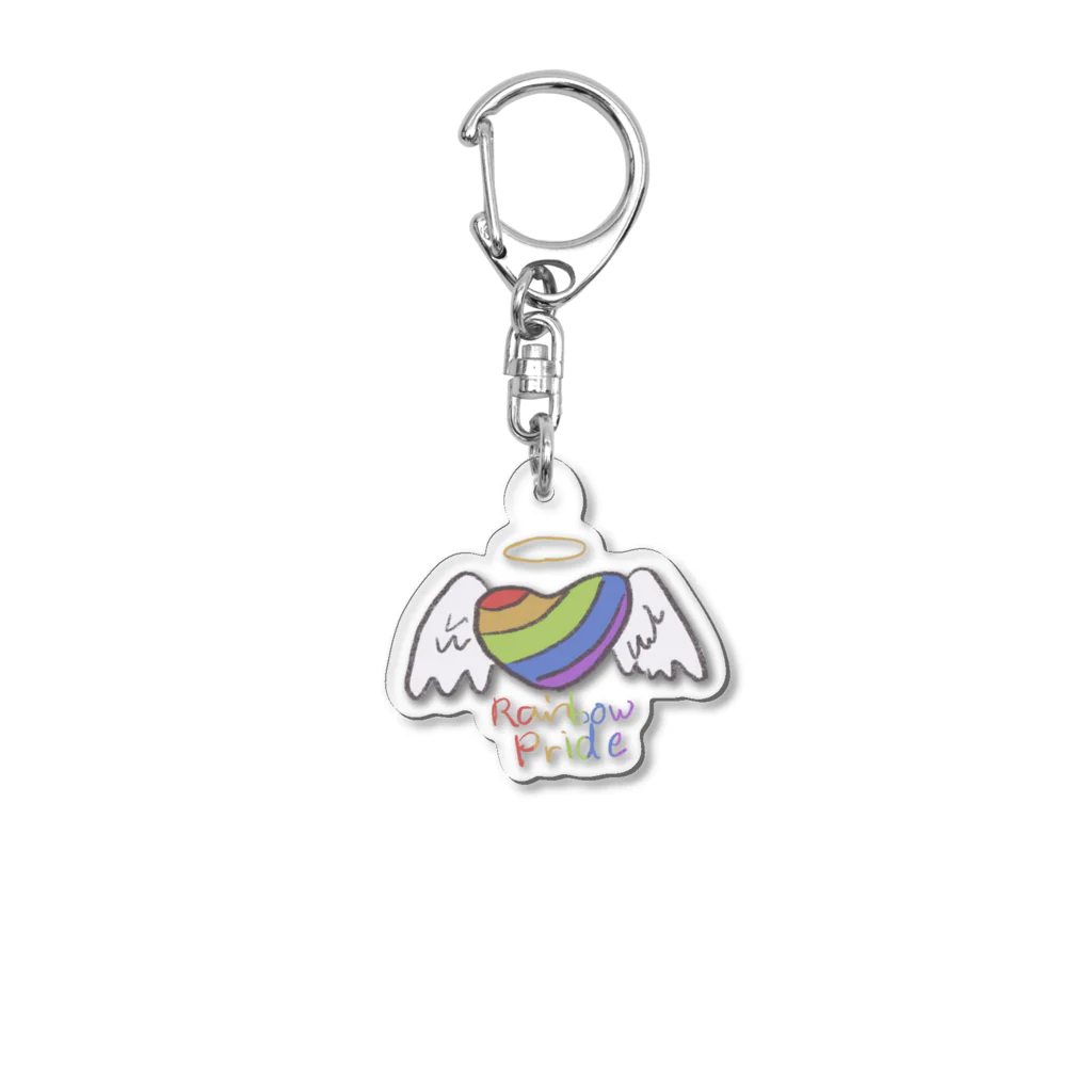 riku_hydrangeaのRainbow Pride Angel Acrylic Key Chain