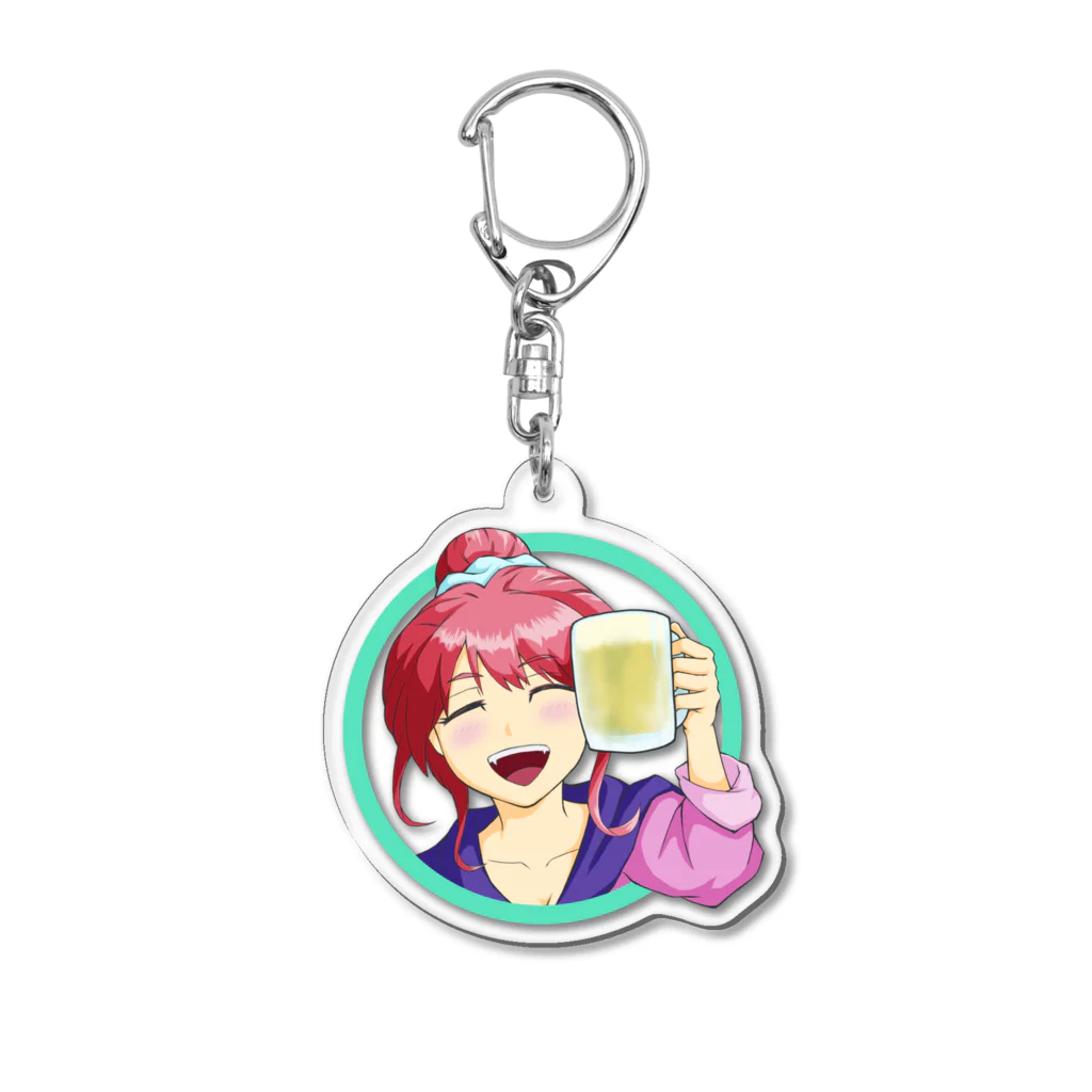 cho-sukeのほろ酔い女子 Acrylic Key Chain