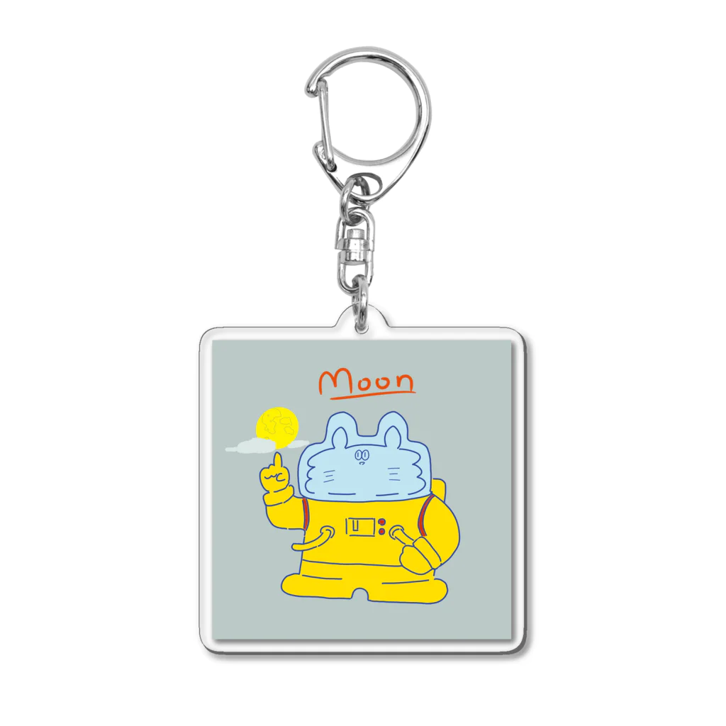 フライShopの宇宙なネコくん Acrylic Key Chain