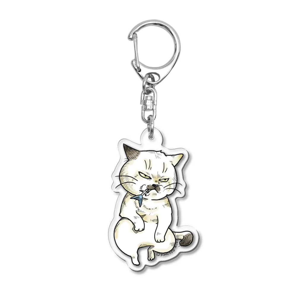 CAT⭐︎JUNKIEのおっさんみたいな猫 Acrylic Key Chain