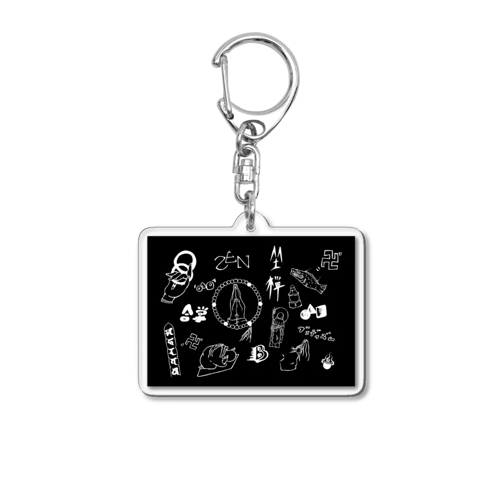 ブッディズムの【禅宗】 Acrylic Key Chain