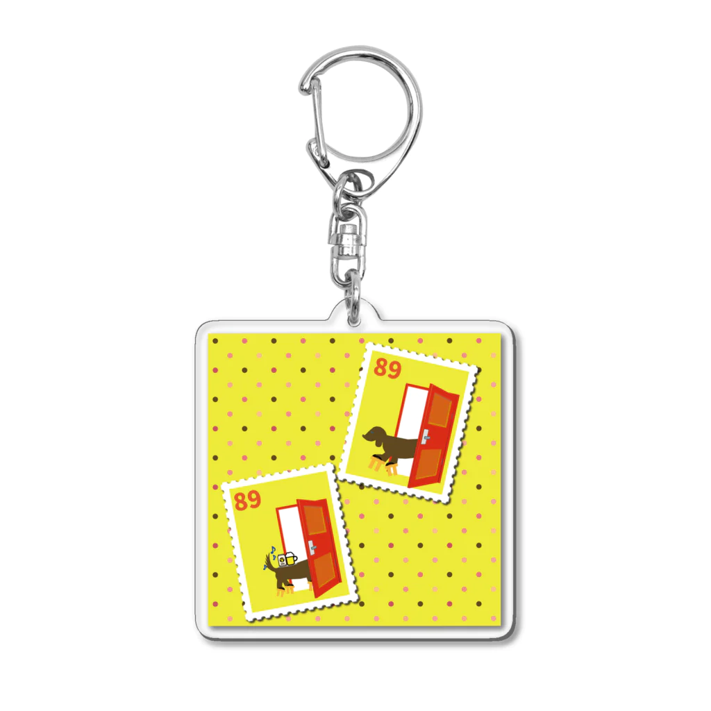 WORDMAN　SHOPのDOG'S DOOR 高下駄ver Acrylic Key Chain