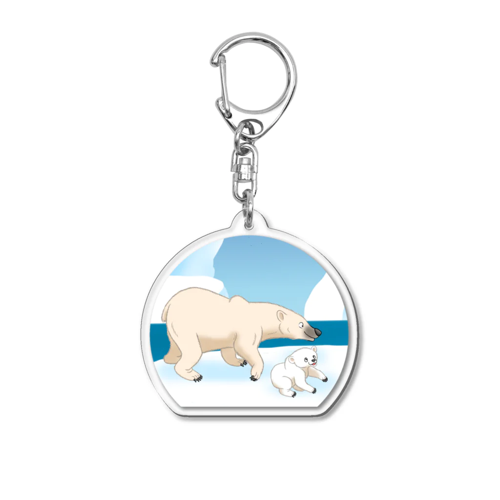 ZOO TYPHOONのホッキョクグマ Acrylic Key Chain