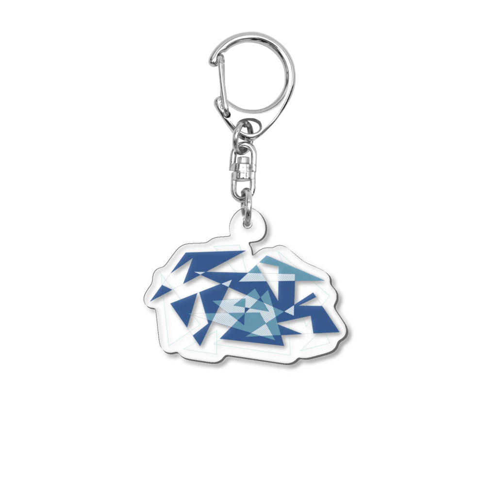 ふかもの青い三角 Acrylic Key Chain