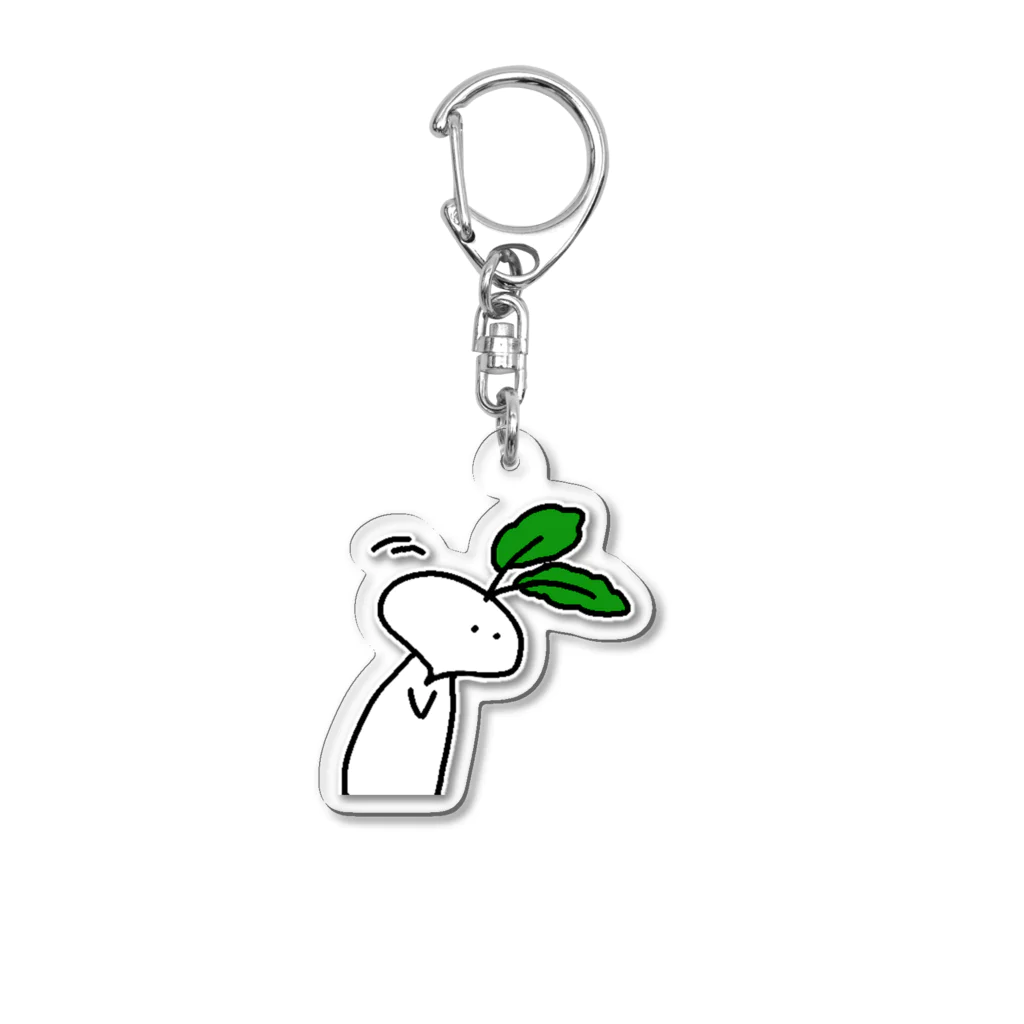 つめ子ちゃんとラディッシュくんのていねいなお辞儀のラディッシュくん Acrylic Key Chain