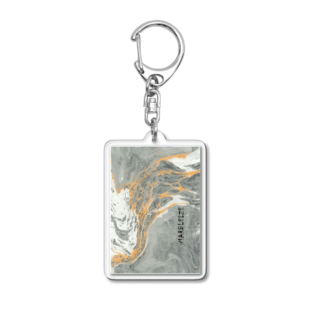 xxxyamachanのMARBLEIZE　縦書き Acrylic Key Chain