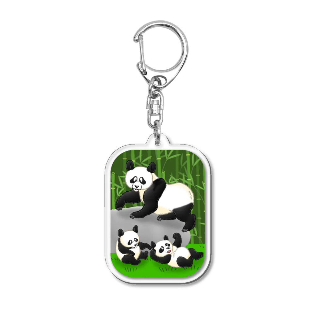 ZOO TYPHOONのジャイアントパンダ Acrylic Key Chain