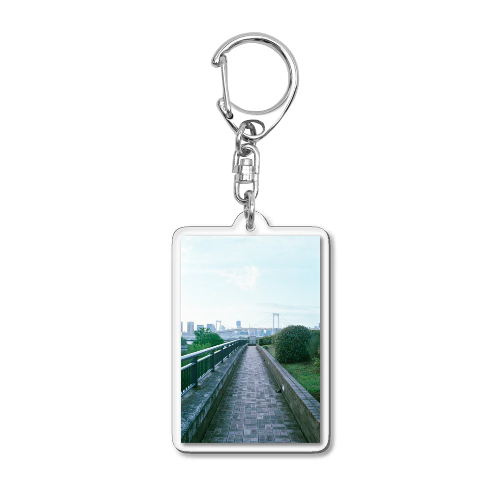 Film × Nostalgia の遠くの街並み Acrylic Key Chain