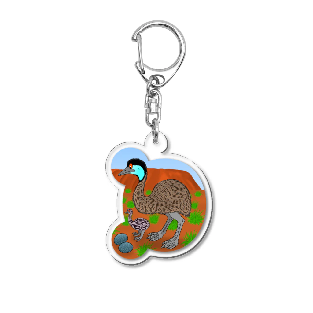 ZOO TYPHOONのエミュー Acrylic Key Chain